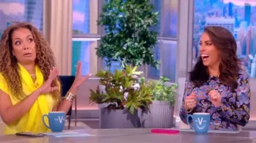 Carolina Herrera Floral Print Long Sleeve Midi Dress worn by Alyssa Farah as seen in The View on March 10, 2023