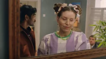 Collusion Mi­di Smock Dress worn by Rosie (Jessie Cave) as seen in Buffering (S02E05)