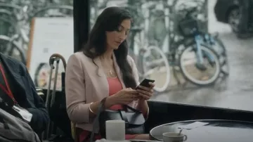 Phase Eight Jemima Jacket worn by Sabine Louseau (Laetitia Eido) as seen in Liaison (S01E03)