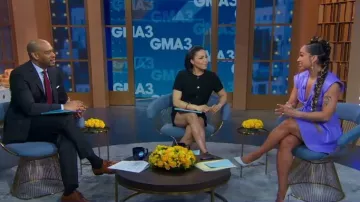 A.L.C. Lexi Revestido recortado usado por Robin Arzon como se ve en Good Morning America el 9 de marzo de 2023