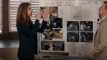 Zara Basic Blazer worn by Det. Samantha Wazowski (Meredith MacNeill) as seen in Pretty Hard Cases (S03E10)