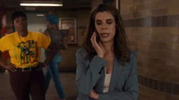 Theory Etiennette Blazer worn by Det. Samantha Wazowski (Meredith MacNeill) as seen in Pretty Hard Cases (S03E10)