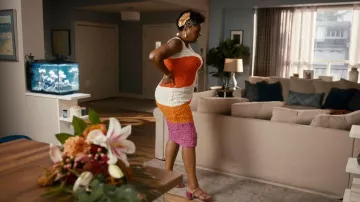 Mara Hoffman Sloan Dress worn by Det. Kelly Duff (Adrienne C. Moore) as seen in Pretty Hard Cases (S03E10)