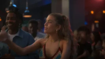 Christian Dior Danseuse Étoile Chok­er worn by Lauryn (Amelie Zilber) as seen in grown-ish (S05E17)