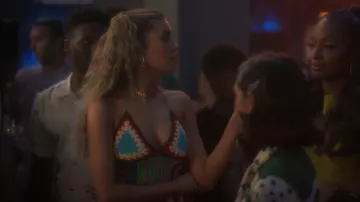 Andersson Bell Moana Crochet Bikini Top worn by Lauryn (Amelie Zilber) as seen in grown-ish (S05E17)