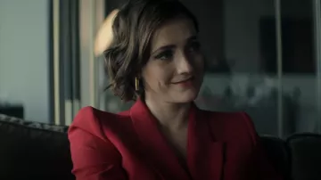 Mejuri Block Large Hoops worn by Kate Galvin (Charlotte Ritchie) as seen in You (S04E10)