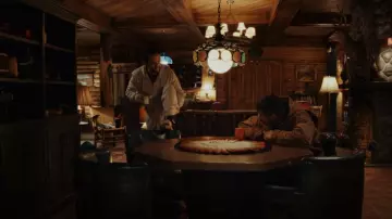 Brunello Cucinelli Leisure Draw­string Jog­gers worn by Trey Mendez (Joseph Gordon-Levitt) as seen in Poker Face (S01E09)