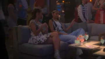 Priscavera White Nylon Mini Skirt worn by Kiela Hall (Daniella Perkins) as seen in grown-ish (S05E17)