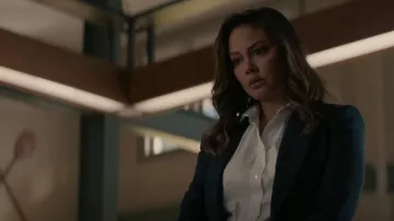 Theory Luxe Tenia Button Down Blouse worn by Jane Tennant (Vanessa Minnillo) as seen in NCIS: Hawai'i (S02E16)