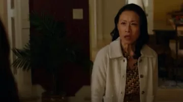 Club Monaco Boiled Cashmere Cardigan worn by Mei-Li Shen (Kheng Hua Tan) as seen in Kung Fu (S03E12)
