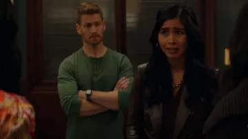 Veronica Beard Cooke Leather Jacket worn by Juliette Tan (Annie Q.) as seen in Kung Fu (S03E12)