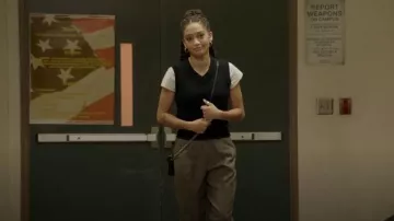 Rebecca Minkoff Midnighter Mini messager en cuir porté par Olivia Baker (Samantha Logan) vu dans All American (S05E13)