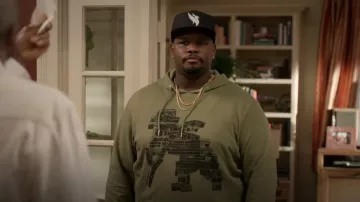 Prps Deming Graphic Hoodie worn by Sherm Jones (Carl Tart) as seen in Grand Crew (S01E02)