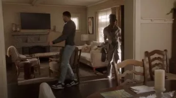 Jordan Air Jordan 1 Mid SE "Split Black White" Sneakers worn by Jordan Baker (Michael Evans Behling) as seen in All American (S05E13)