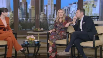 Gianvito Rossi Zapatos de tacón alto usados por Kelly Ripa como se ve en LIVE with Kelly and Mark el 14 de marzo de 2023