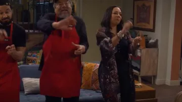 AllSaints Carine Gene Duster worn by Rosie (Selenis Leyva) as seen in Lopez vs. Lopez (S01E14)