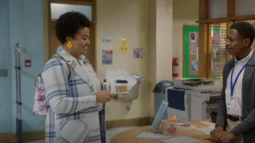 Only Onlannalina Short Coat worn by Sheila (Taylor Love) as seen in Shelved (S01E01)