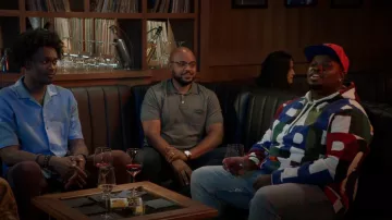 Polo Ralph Lauren Color Block Hoodie worn by Sherm Jones (Carl Tart) as seen in Grand Crew (S01E05)