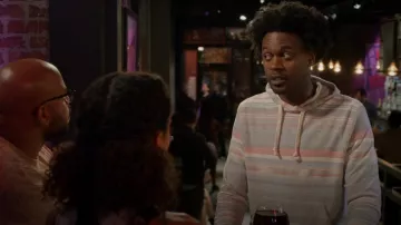 Faherty Byron Bay Hoodie worn by Noah Koles (Echo Kellum) as seen in Grand Crew (S01E05)