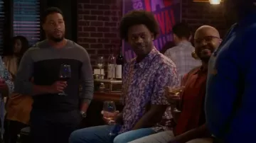 Isabel Marant Iggy Short-Sleeve Shirt worn by Noah Koles (Echo Kellum) as seen in Grand Crew (S02E02)