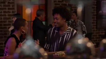 The Kooples Flow­ing Shirt worn by Noah Koles (Echo Kellum) as seen in Grand Crew (S01E10)