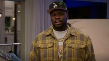 Domrebel Lo­go-print Short-sleeve T-shirt worn by Sherm Jones (Carl Tart) as seen in Grand Crew (S01E10)