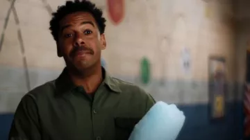 Maharishi Overshirt worn by Tariq (Zack Fox) as seen in Abbott Elementary (S02E19)