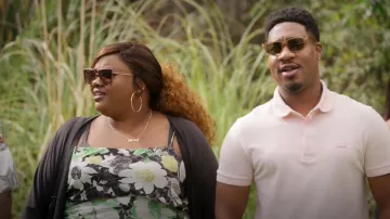 Prada Cinema Sunglasses worn by Nicky (Nicole Byer) as seen in Grand Crew (S01E09)