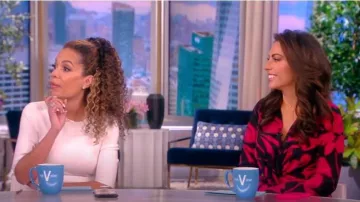 Gabriela Hearst Seymore Cashmere Rib Midi Dress worn by Sunny Hostin as seen in The View on March 15, 2023