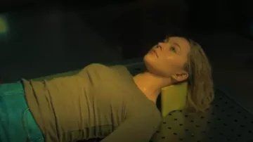 Cotton Citizen Verona Ribbed Long Sleeve Crop Top worn by Raelle Collar (Taylor Hickson) as seen in Motherland: Fort Salem (S02E07)