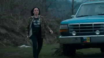 Daniel Rainn Plaid Blaz­er worn by Scylla Ramshorn (Amalia Holm Bjelke) as seen in Motherland: Fort Salem (S02E10)