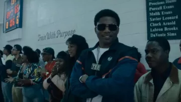 Sergio Tacchini Zip Track Jack­et worn by Terry 'Southwest T' Flenory (Da' Vinchi) as seen in BMF Outfits (Season 2 Episode 1)