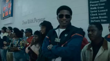 Alexander McQueen aviator Sun­glass­es worn by Terry 'Southwest T' Flenory (Da' Vinchi) as seen in BMF (S02E01)