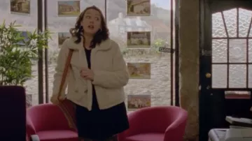 Roxy Raise The Bar Sherpa Jacket worn by Morwenna Newcross (Jessica Ransom) as seen in Doc Martin (S10E01)