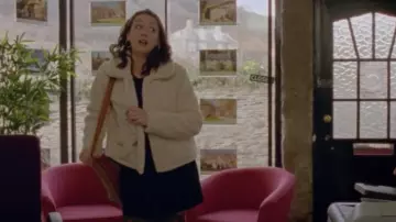 Roxy Raise The Bar Sherpa Jacket worn by Morwenna Newcross (Jessica Ransom) as seen in Doc Martin (S10E01)