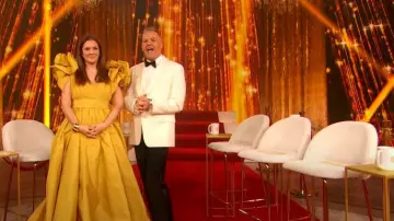 Brooks Brothers Regent Fit Wool Tuxedo Jacket worn by Ross Mathews as seen in The Drew Barrymore Show on March 13, 2023