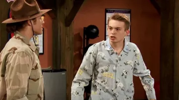 Nick & Nora Jumping Sheep PJ set worn by Milton Krupnick (Dylan Riley Snyder) as seen in Kickin' It (S04E12)