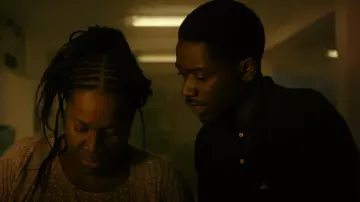 Brooks Brothers Slim Fit Supima® Long-Sleeve Performance Polo Shirt worn by Franklin Saint (Damson Idris) as seen in Snowfall (S06E05)