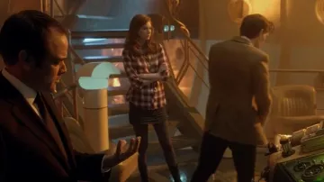 Superdry Bale Skirt in Double Dry Rust worn by Amy Pond (Karen Gillan) as seen in Doctor Who (S06E02)