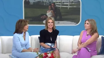 Black Halo Kensington Fit & Flare Dress worn by Hoda Kotb as seen in Today on March 16, 2023