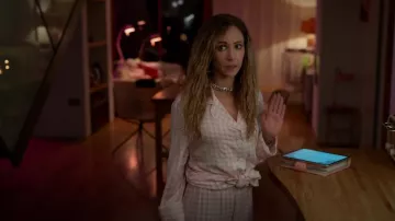 Sleeper Feather-Trimmed Crepe De Chine Pajama Set worn by Keeley Jones (Juno Temple) as seen in Ted Lasso (S02E12)