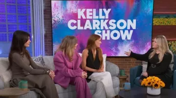 Cinturón de cuero tejido Etro usado por Kelly Clarkson como se ve en The Kelly Clarkson Show el 3 de marzo de 2023