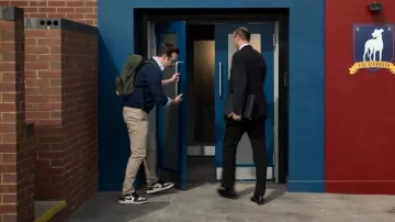 Shinola Rambler Backpack worn by Ted Lasso (Jason Sudeikis) as seen in Ted Lasso (S03E01)