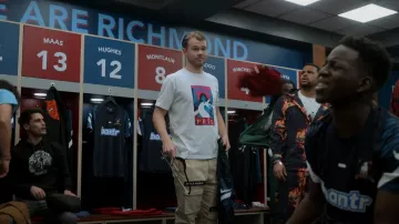 By Parra Birds Of Prey T Shirt worn by Jan Maas (David Elsendoorn) as seen in Ted Lasso (S03E01)