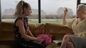 Paco Rabanne Lace Trimmed Broderie Anglaise Cotton Poplin Blouse worn by Keeley Jones (Juno Temple) as seen in Ted Lasso (S02E11)