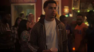Palm Angels Leopard Jacket worn by Andre Johnson, Jr. (Marcus Scribner) as seen in grown-ish (S05E18)