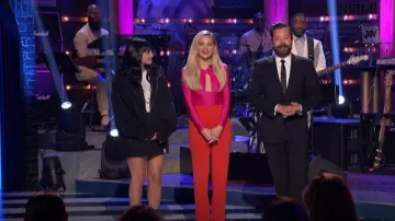 Michael Costello x Revolve Miki Pant worn by Kelsea Ballerini as seen in That's My Jam (S02E01)