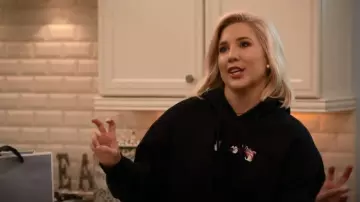 Off-White Black Lo­go Hood­ie worn by Savannah Chrisley as seen in Chrisley Knows Best (S10E06)