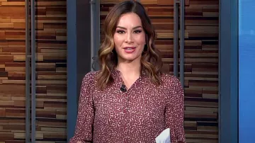 Ba&Sh Pabi Blouse worn by Rebecca Jarvis as seen in Good Morning America on  March 17, 2023