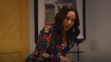 Alice + Olivia Macey Jacket worn by Rosie (Selenis Leyva) as seen in Lopez vs Lopez (S01E15)